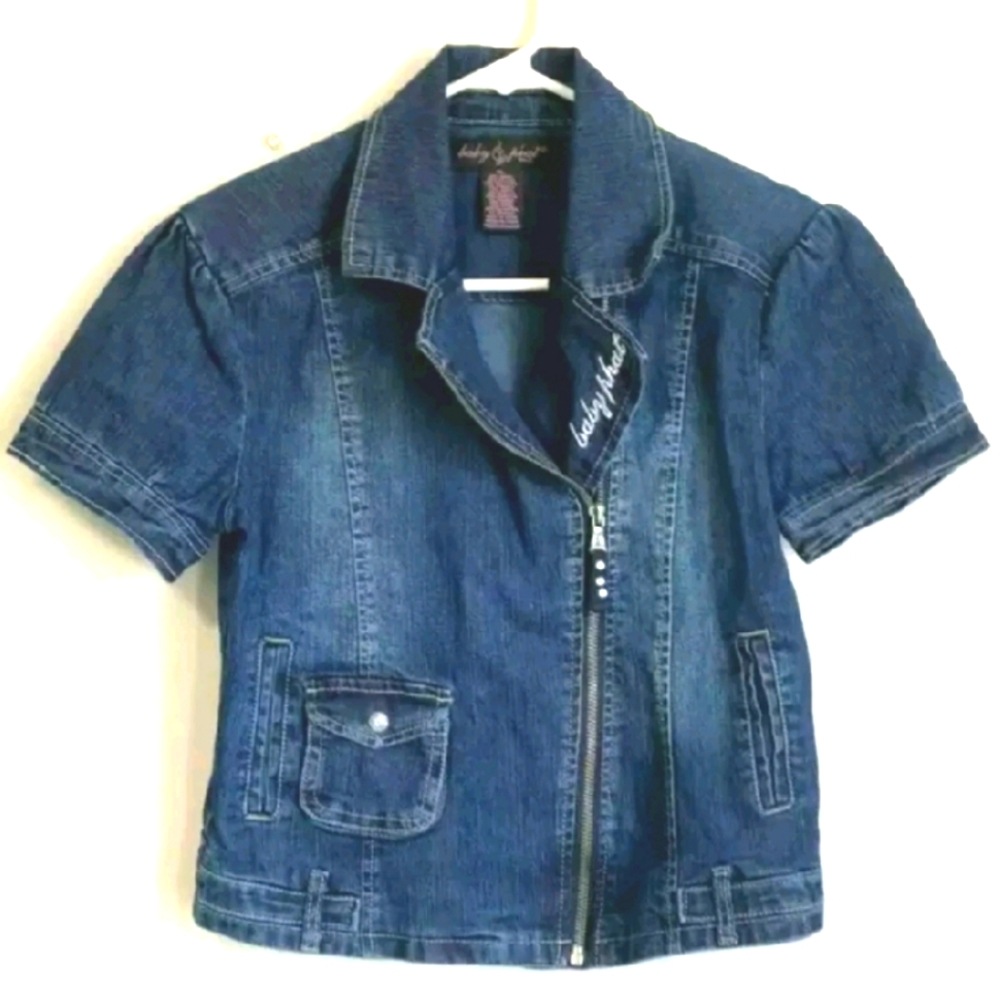 Baby Phat cropped denim jacket xl